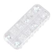 Nail art confetti in a cassette, decoration no. 76, 12 pcs. image