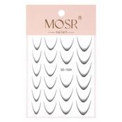 Gradient French nail stickers self-adhesive french ombre smile line brown SD-1931 approx. 23pcs. image