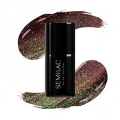 824 Digital Red Cat Eye Hybrid Nail Polish Semilac 7ml image