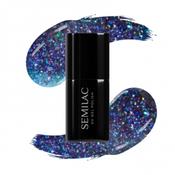 826 Virtual Blue Cat Eye Hybrid Nail Polish Semilac 7ml image