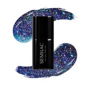 826 Virtual Blue Cat Eye Hybrid Nail Polish Semilac 7ml image