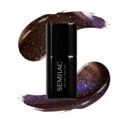827 AI Brown Cat Eye Hybrid Nail Polish Semilac 7ml image
