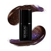 827 AI Brown Cat Eye Hybrid Nail Polish Semilac 7ml image