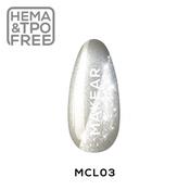 MCL03 Silver Purr - Gel Polish Cat Eye 8ml Makear image