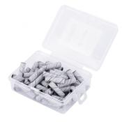 Manicure and pedicure caps mandrels abrasive pads long cylinder 3mm gradation 180 white 50 pcs.