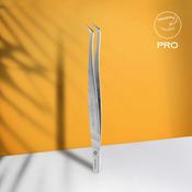 Staleks Professional eyelash tweezers EXPERT 40 TYPE 12 (L-shaped, 65')