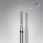 Staleks Diamond nail drill bit (21) rounded cylinder blue EXPERT head diameter 1,4 mm / working part 8 mm image