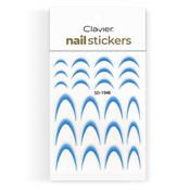 Self-Adhesive Nail Stickers – French Ombre White, SD-1948, Blue image