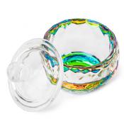 Glass cup with lid for liquid, cleaner or henna No. 1