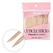 AlleLac Orange Wood Sticks – 100 pcs, length 9.5 cm image