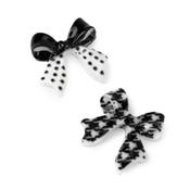 Molly Nails 3D bow nail decorations Black and White 30 pcs