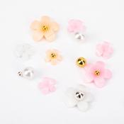 Acrylic nail art flowers, mix of colors cassette, approx. 180 pieces image