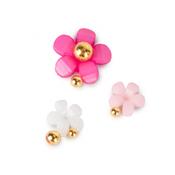 Acrylic flowers + balls for nail decoration Molly Nails mix of colors 150 pieces No. 1 image