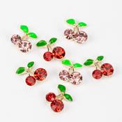 Molly Nails nail art cherries with rhinestones, box of 36 pieces
