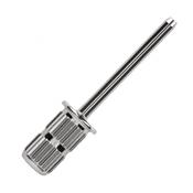 Steel mandrel carrier for abrasive caps, silver
