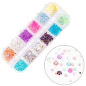 Molly Nails stone decoration box, mix of colors, 1000 pieces image