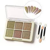 Opalescent nail dust, palette of 6 no. 03 Clavier image