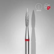 Staleks Diamond nail drill bit, sharp flame Red EXPERT head diameter 2,3 mm (36)/ working part 8 mm