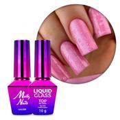 Molly Nails Water Drop Effect Set: Creative Flow Base 10 g and Top Liquid Glass no wipe clear 10g image