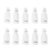Gel Glitter Removal Clips for Transparent Hybrid Nails, 10 pcs image
