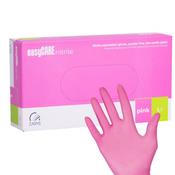 ZARYS easyCARE nitrile PINK Disposable Examination and Protective Gloves – Pink, Powder-Free, Size L, 100 pcs image