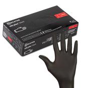 MERCATOR nitrylex black – Disposable Nitrile Examination &amp; Protective Gloves, Black, Size L, 100 pcs image