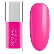 Classic Nail Polish 119 Nail Lacquer Neon Pink 9 ml Semilac