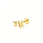14ct Snake Flat Back