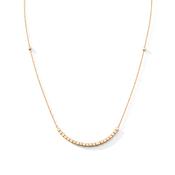 9ct Gold Square Cluster Necklace
