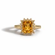 9ct Citrine Dress Ring image