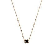 9ct Yellow Gold Black Onyx Clover image
