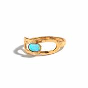 Dreamy Blue Opal Band Ring