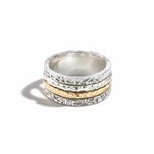 Gold And Silver Spinner Ring