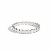 Silver Stacking Bubble Ring