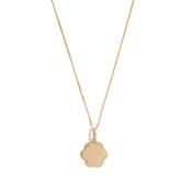 9ct Dotted Edge Flower Pol