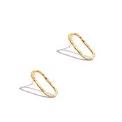 Simple Hammered Style Stud Earrings