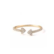 Diamond Pavé Arrow Open Ring