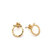 Hammered Open Circle Bar Stud image