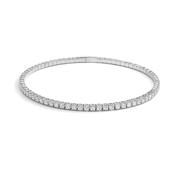 Silver CZ Tennis Bangle image