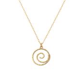 Hammered Swirl Pendant