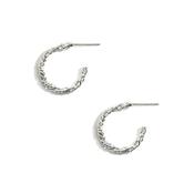 Sterling Rope Hoops image