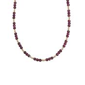 Gilded Garnet Necklace
