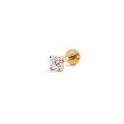 14ct Essential Round Flat Back