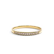 9ct Yellow Gold Dainty Diamond Band image