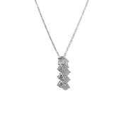 Silver Cascade Pendant Necklace image