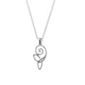 Celtic Spiral Knot Sterling Silver Pendant