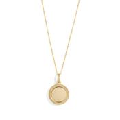 Diamond-Cut-Edge Disc Pendant