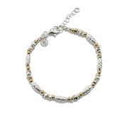 Diamond Cut Two Tone Harmony Bracelet