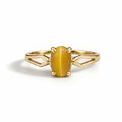 10ct Tiger’s Eye Cabochon Solitaire Ring image