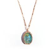 Light Blue Crochet Pendant